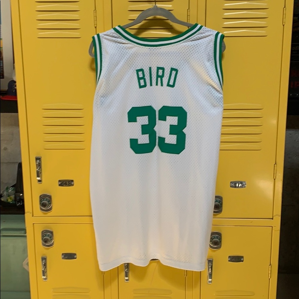 Larry Bird Jersey.  Boston Celtics.  Champion.  XL
